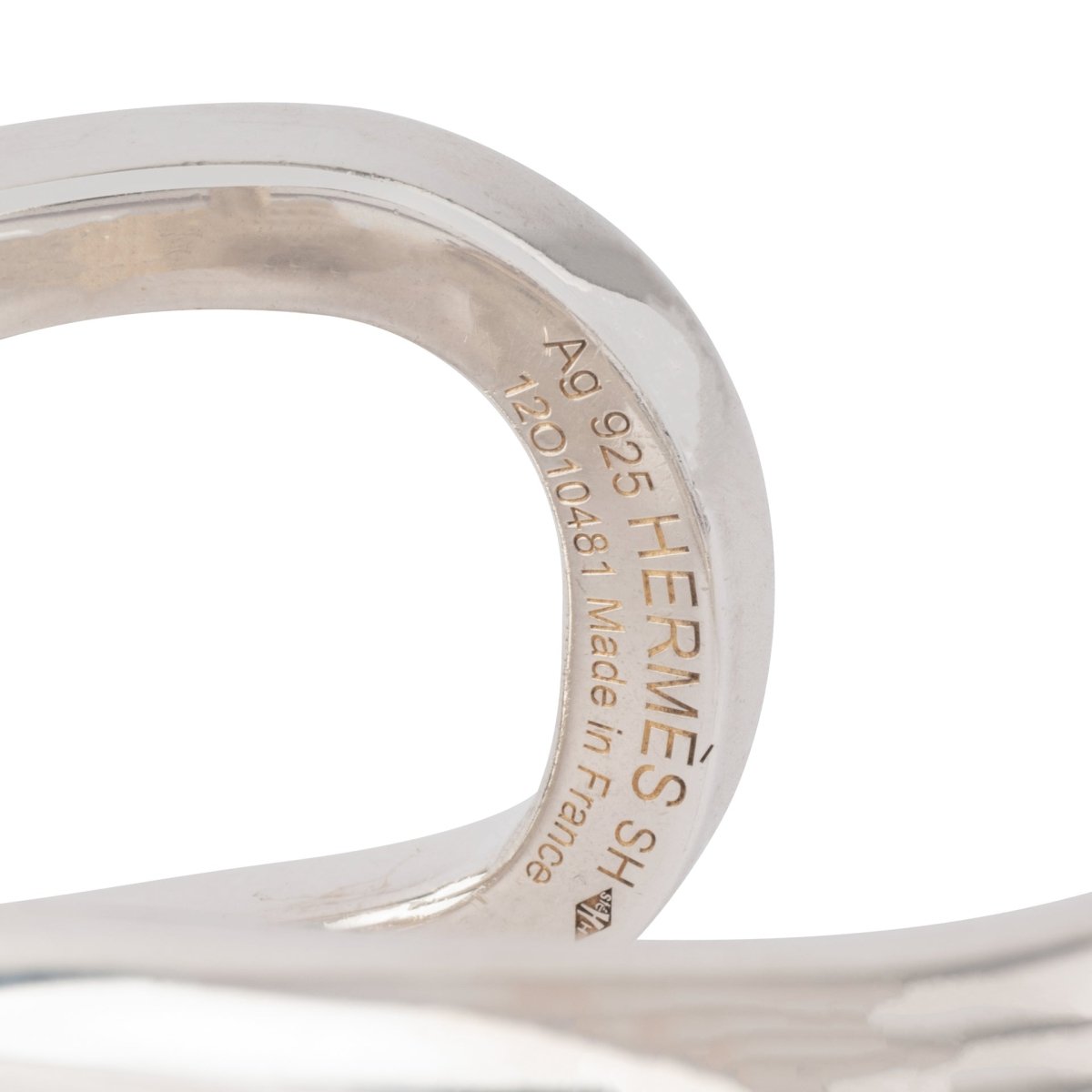 Bracelet jonc en argent de la maison Hermès - Castafiore