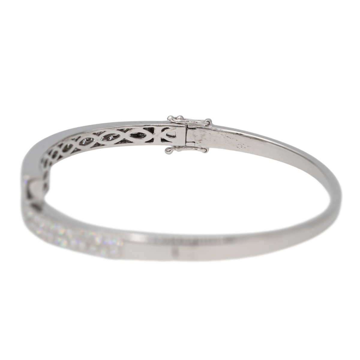 Bracelet Jonc en Or blanc et Diamant - Castafiore