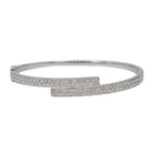 Bracelet Jonc en Or blanc et Diamant - Castafiore