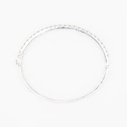 Bracelet Jonc en or blanc et diamants - Castafiore