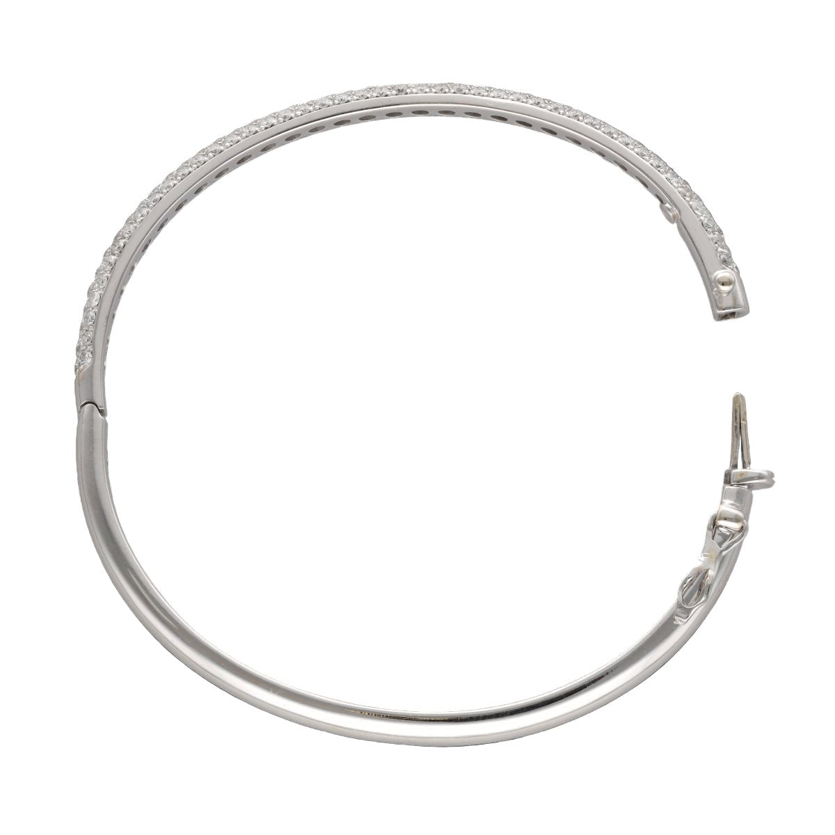 Bracelet Jonc en or blanc et diamants - Castafiore