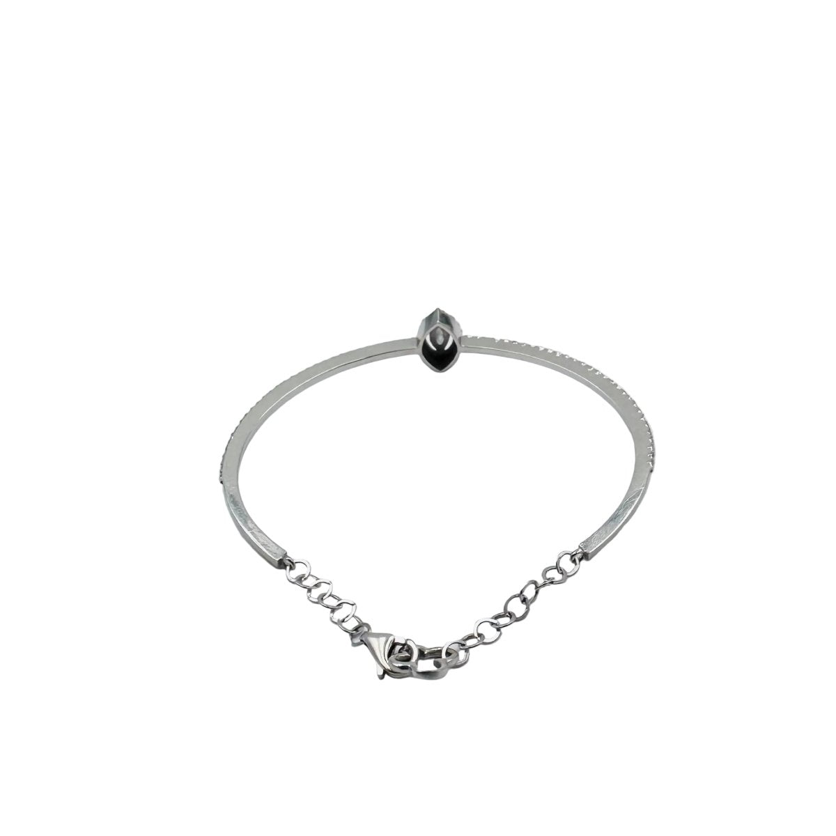 Bracelet Jonc en or blanc et diamants - Castafiore