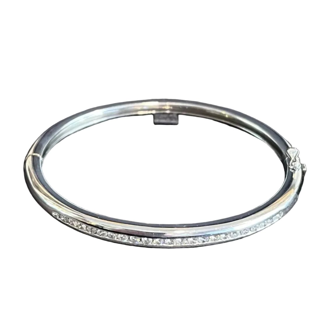 Bracelet Jonc en or blanc et diamants - Castafiore