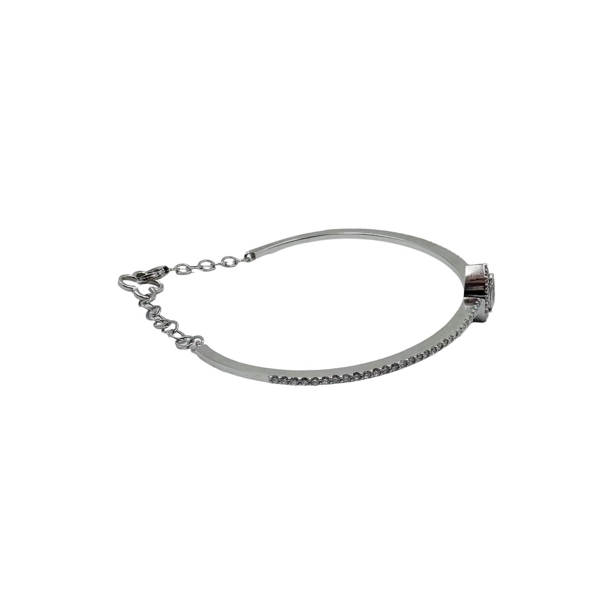 Bracelet Jonc en or blanc et diamants - Castafiore