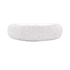 Bracelet jonc en or blanc et diamants - Castafiore