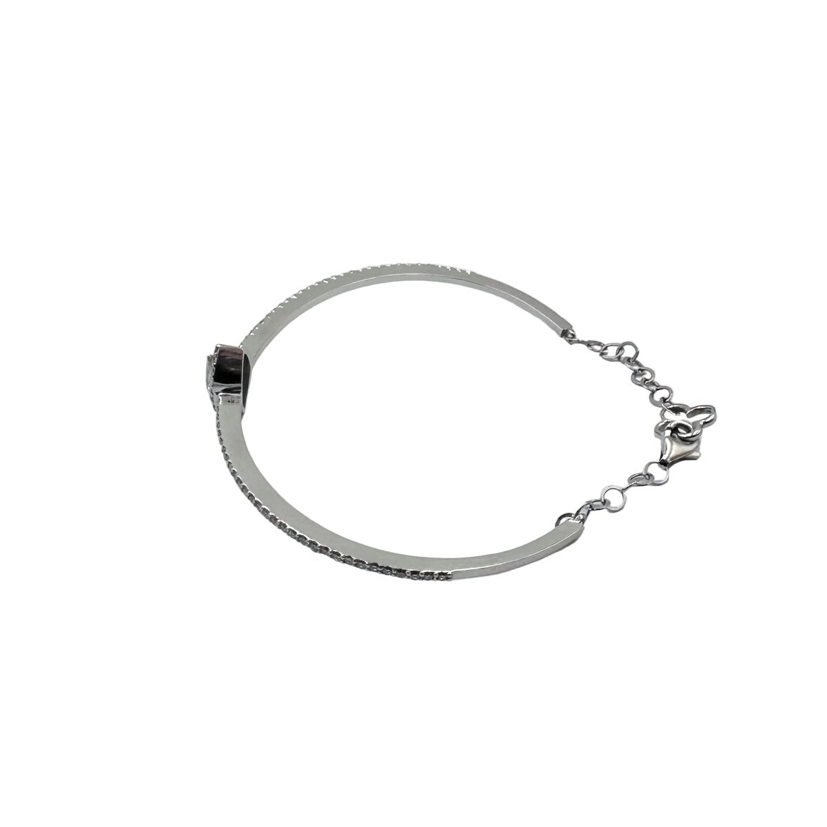 Bracelet Jonc en or blanc et diamants - Castafiore