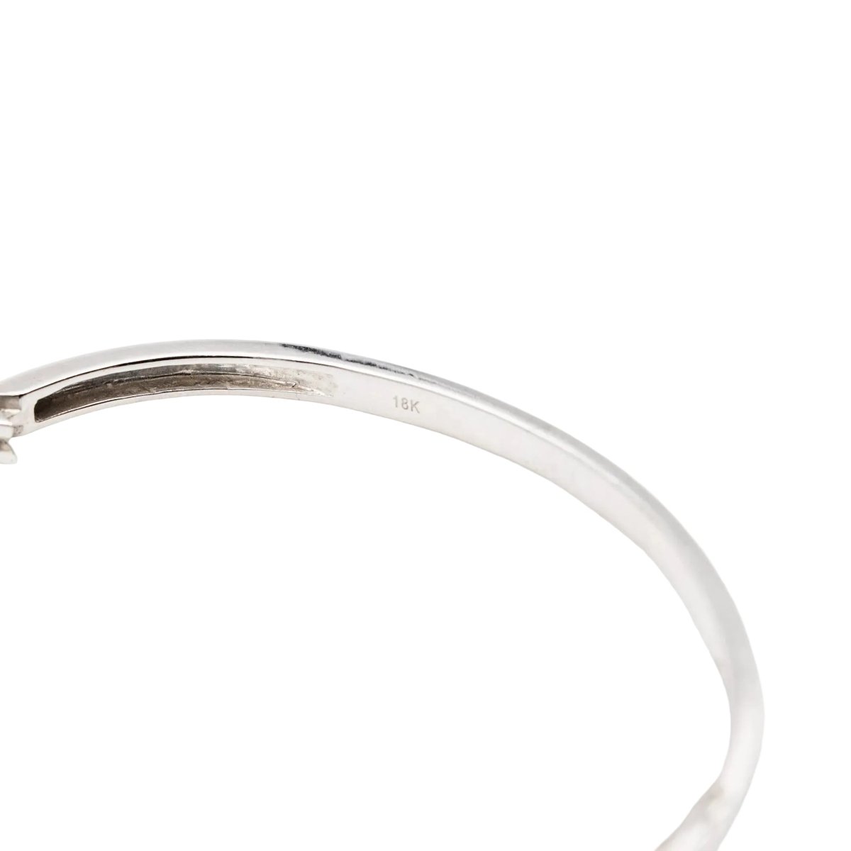 Bracelet Jonc en or blanc et diamants - Castafiore