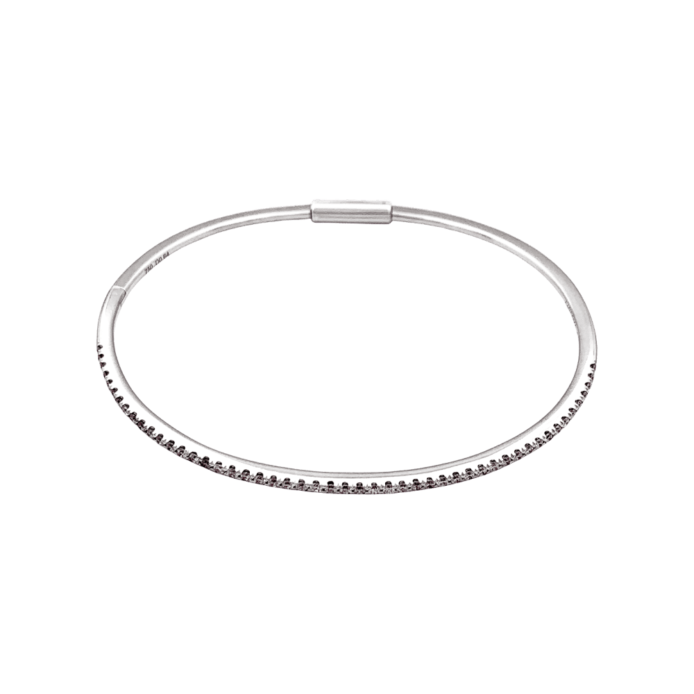 Bracelet Jonc en or blanc et diamants - Castafiore