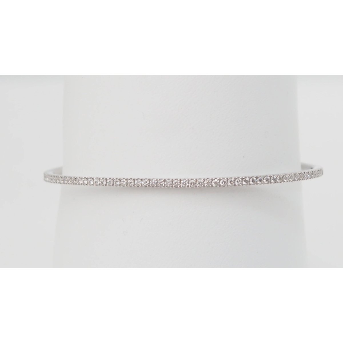 Bracelet Jonc en or blanc et diamants - Castafiore