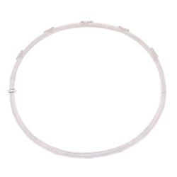 Bracelet Jonc en or blanc et diamants - Castafiore