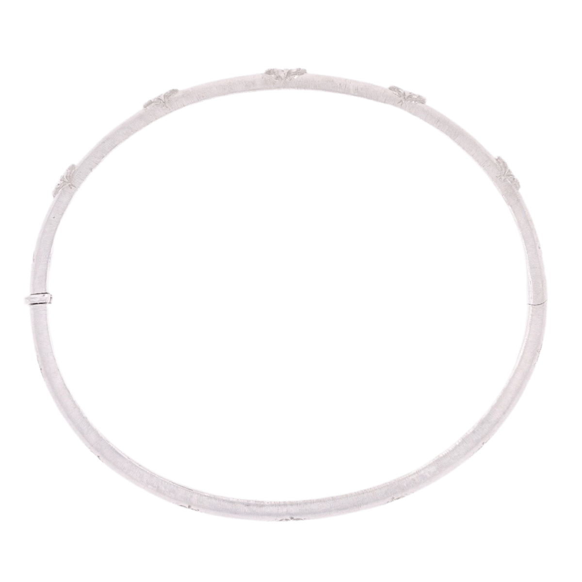 Bracelet Jonc en or blanc et diamants - Castafiore