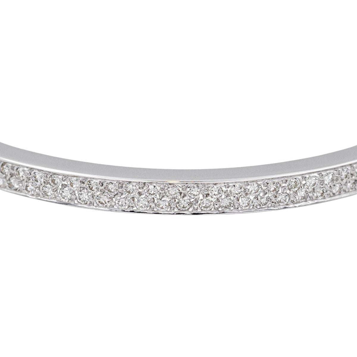 Bracelet Jonc en or blanc et diamants - Castafiore