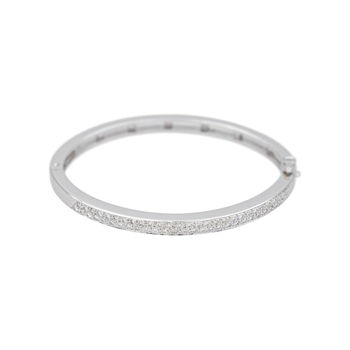 Bracelet Jonc en or blanc et diamants - Castafiore
