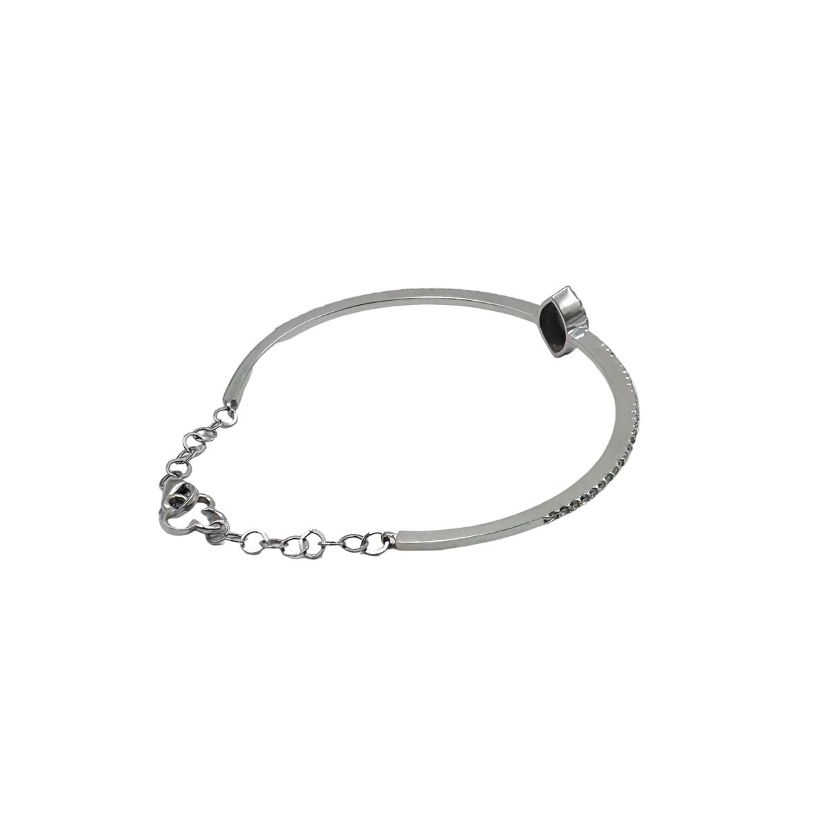 Bracelet Jonc en or blanc et diamants - Castafiore