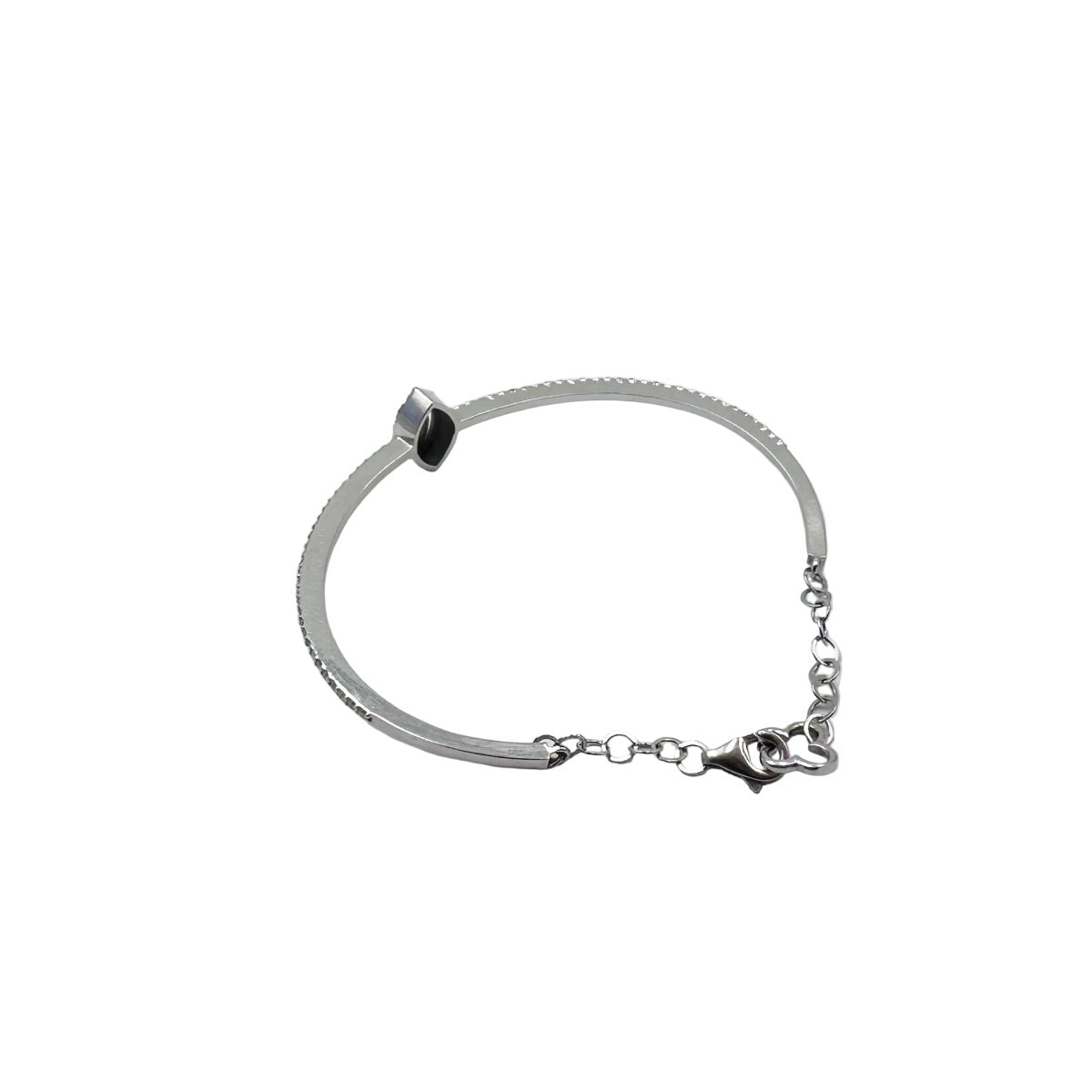 Bracelet Jonc en or blanc et diamants - Castafiore