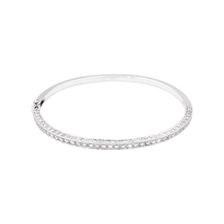 Bracelet Jonc en or blanc et diamants - Castafiore