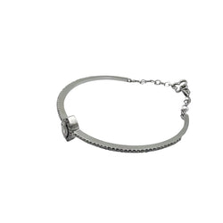 Bracelet Jonc en or blanc et diamants - Castafiore