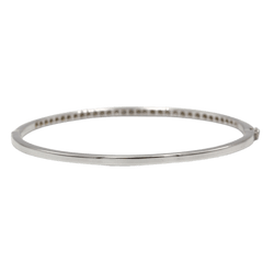 Bracelet Jonc en or blanc et diamants - Castafiore