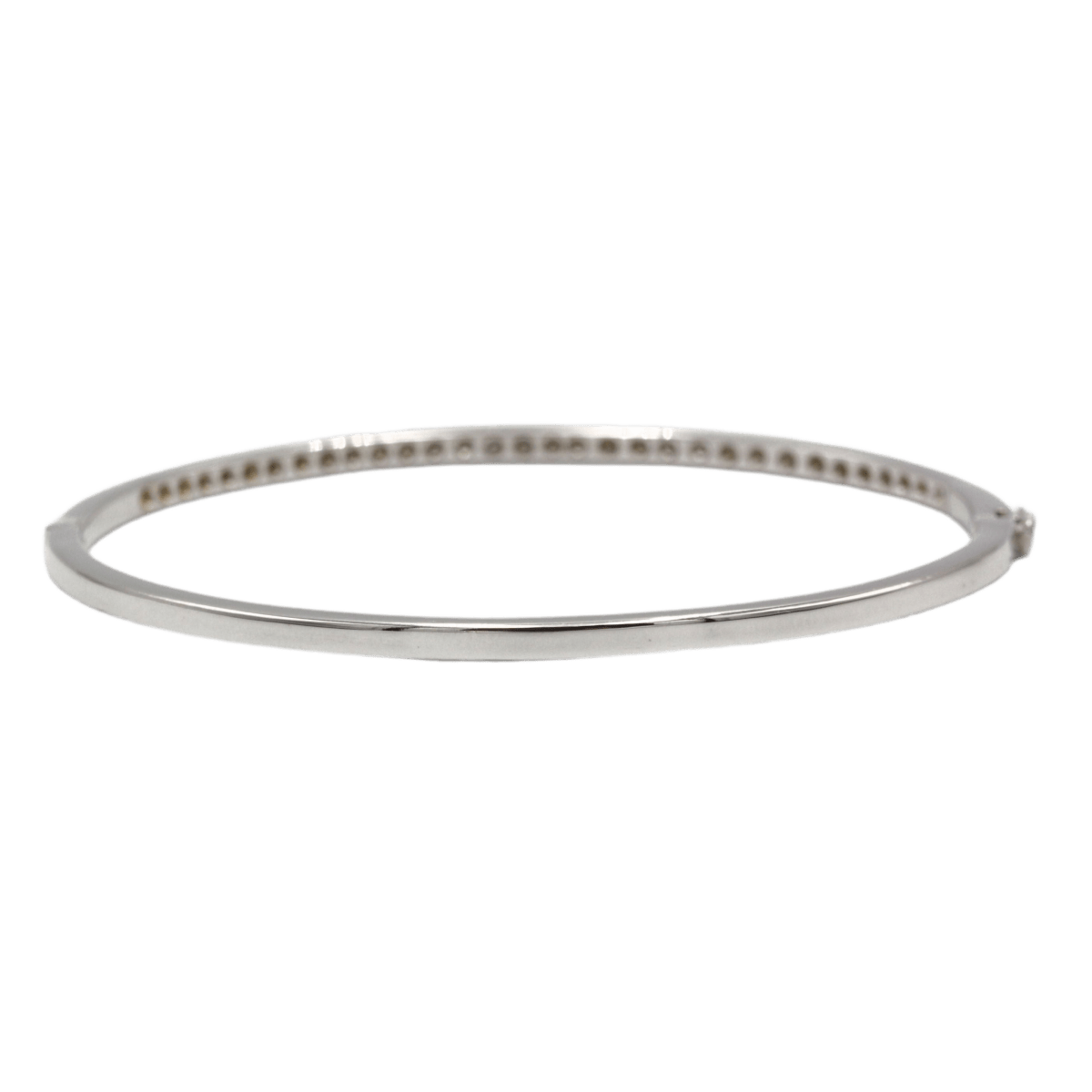 Bracelet Jonc en or blanc et diamants - Castafiore