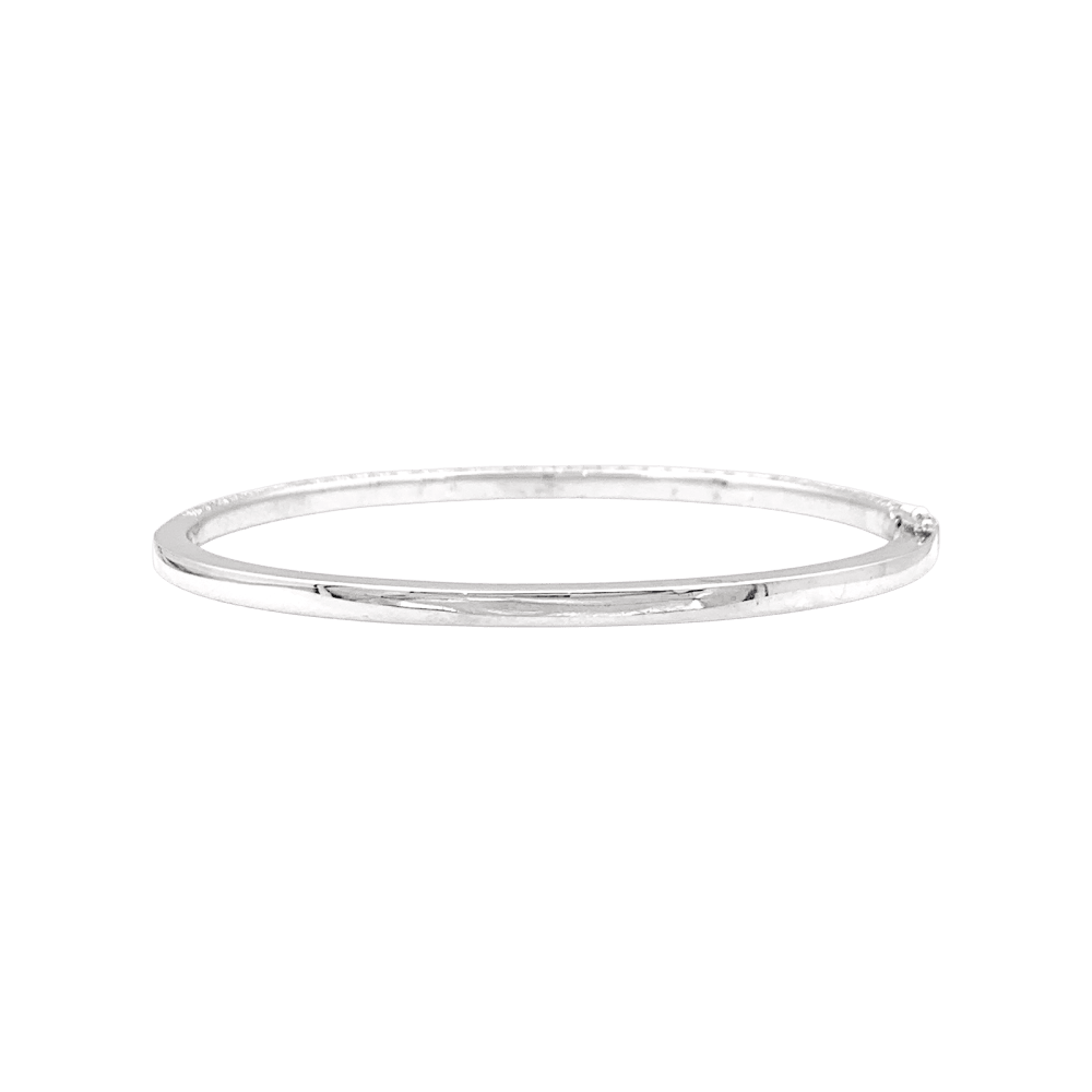 Bracelet Jonc en or blanc et diamants - Castafiore
