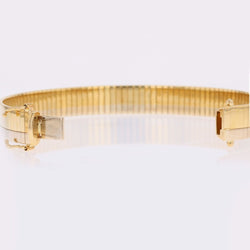 Bracelet Jonc en or blanc et or jaune - Castafiore