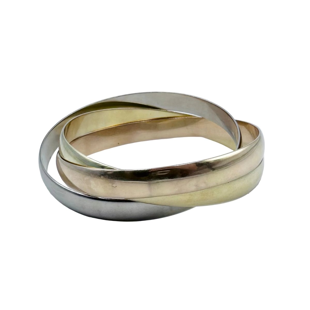 Bracelet Jonc en or blanc, or jaune et or rose - Castafiore