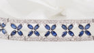 Bracelet Jonc en or blanc, saphirs et diamants - Castafiore