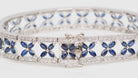 Bracelet Jonc en or blanc, saphirs et diamants - Castafiore