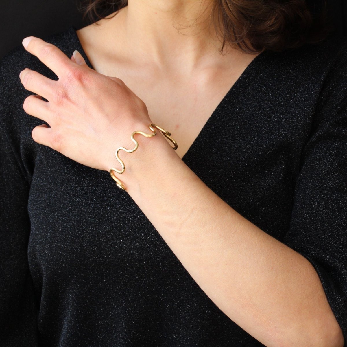 Bracelet jonc en or jaune - Castafiore