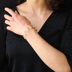 Bracelet jonc en or jaune - Castafiore