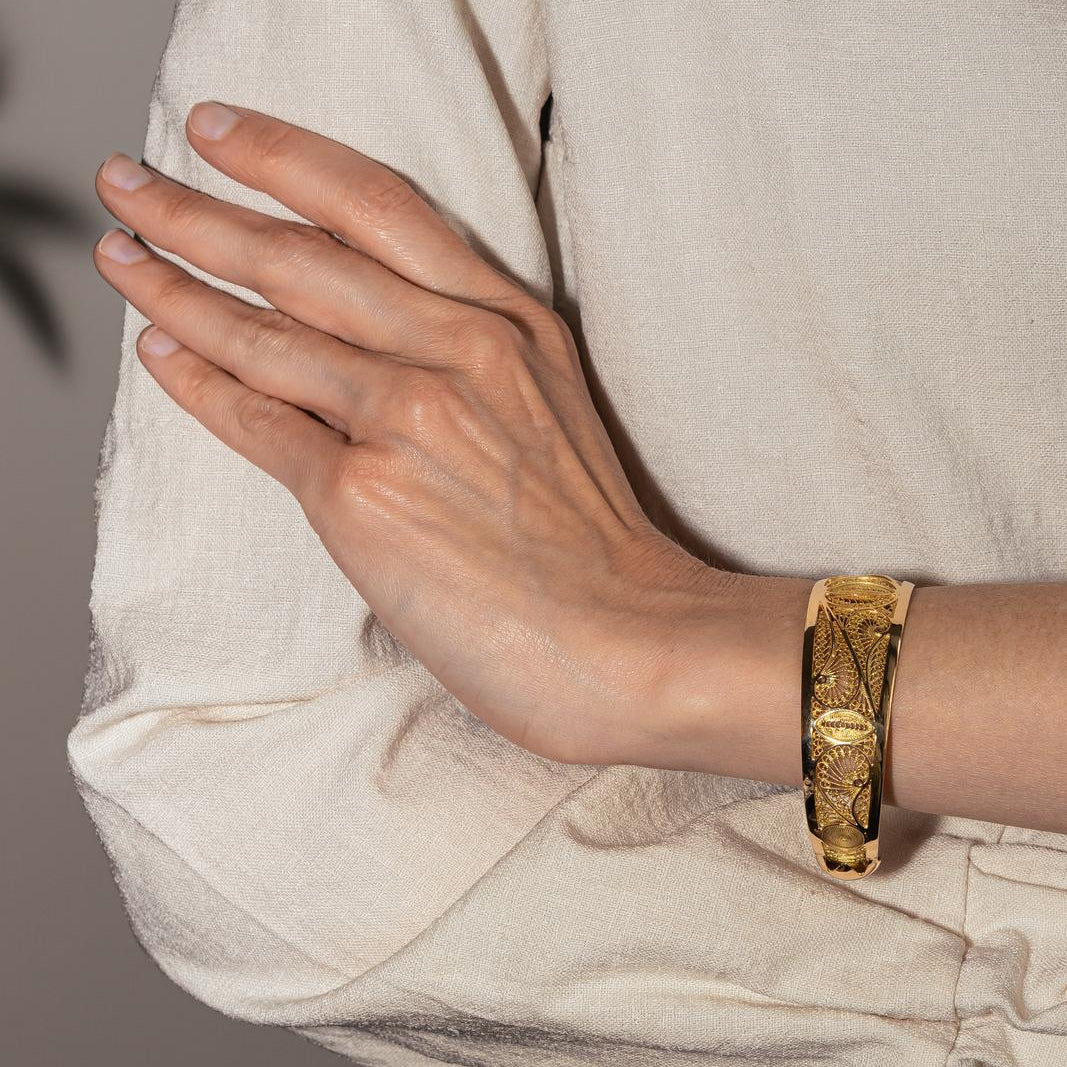 Bracelet Jonc en or jaune - Castafiore