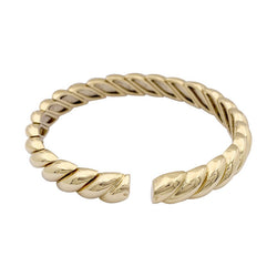 Bracelet jonc en or jaune et diamant - Castafiore