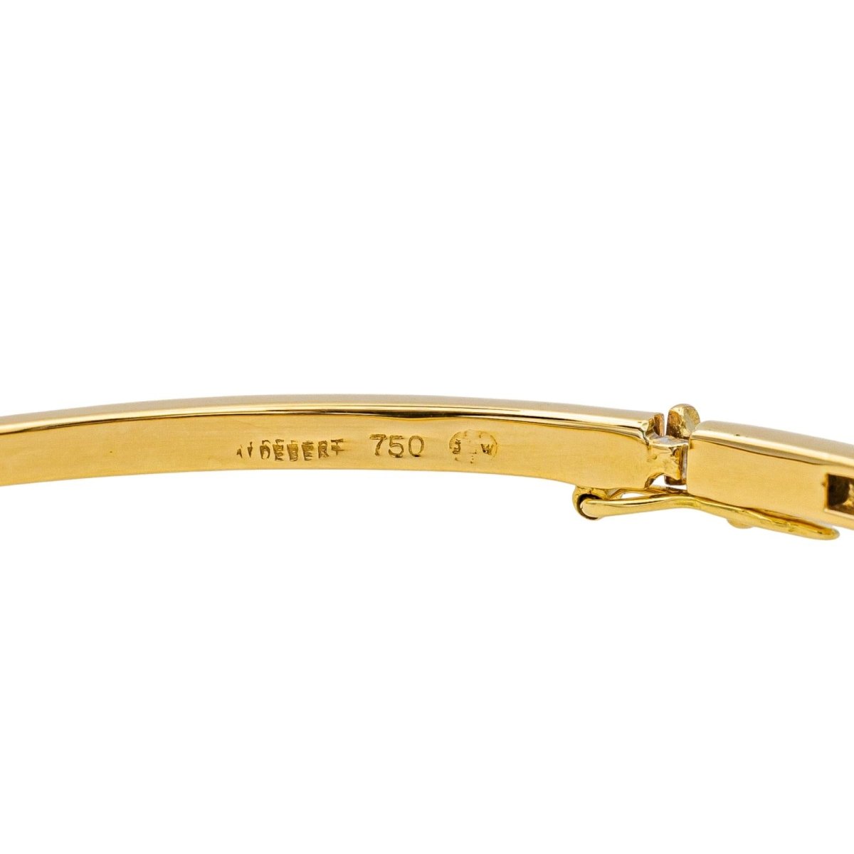 Bracelet Jonc en or jaune et diamant - Castafiore