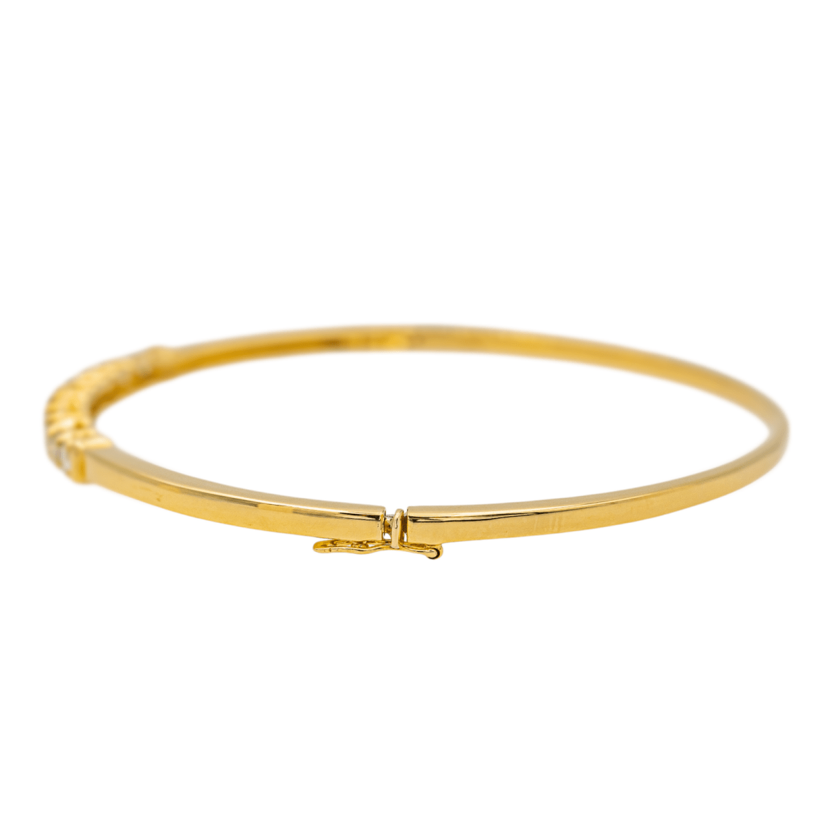 Bracelet Jonc en or jaune et diamant - Castafiore