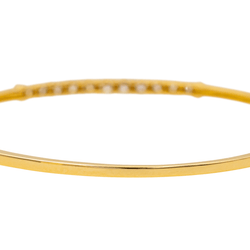 Bracelet Jonc en or jaune et diamant - Castafiore