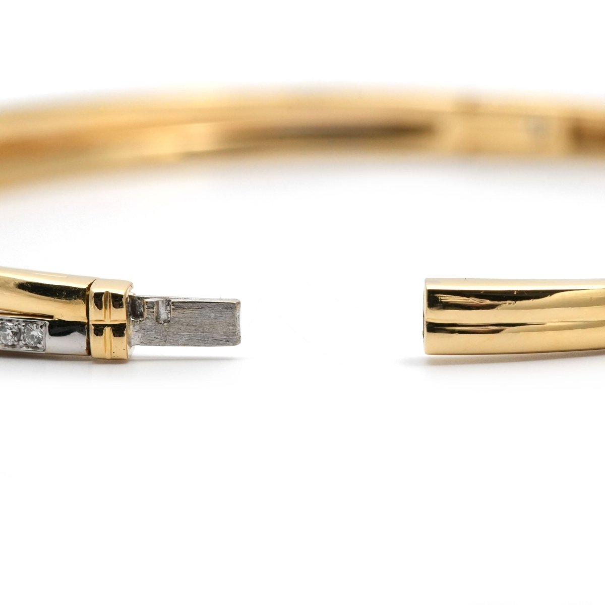 Bracelet Jonc en or jaune et diamants - Castafiore