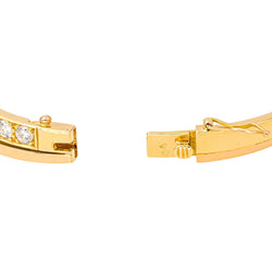 Bracelet Jonc en or jaune et diamants - Castafiore