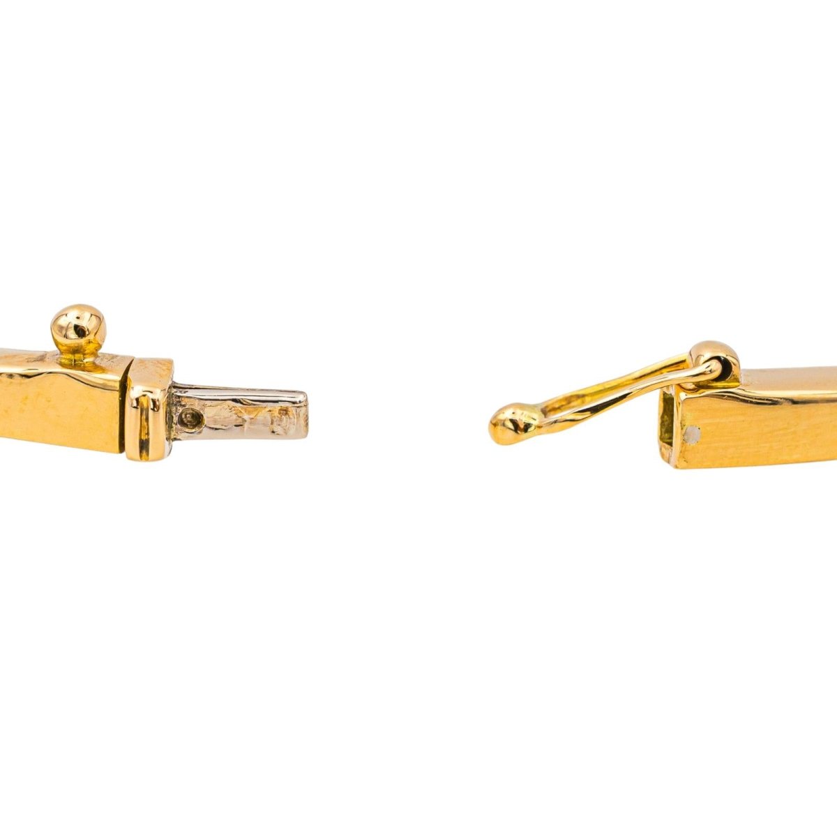 Bracelet Jonc en or jaune et diamants - Castafiore