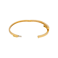 Bracelet Jonc en or jaune et diamants - Castafiore