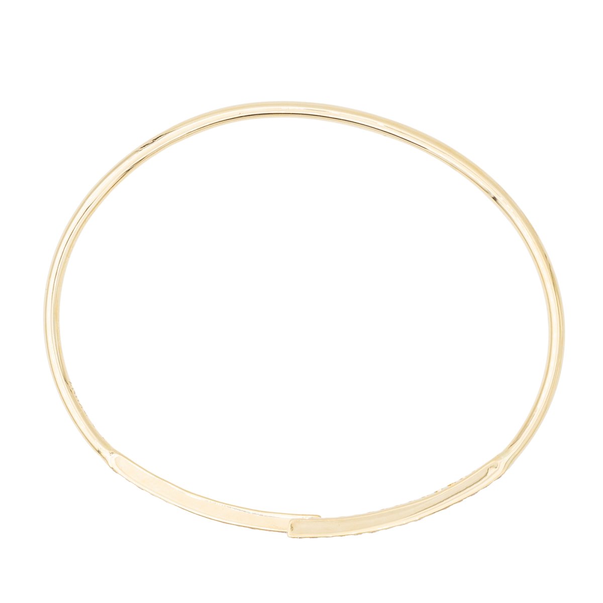 Bracelet jonc en or jaune et diamants - Castafiore