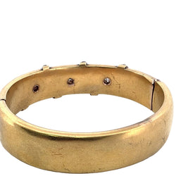 Bracelet Jonc en or jaune et diamants - Castafiore