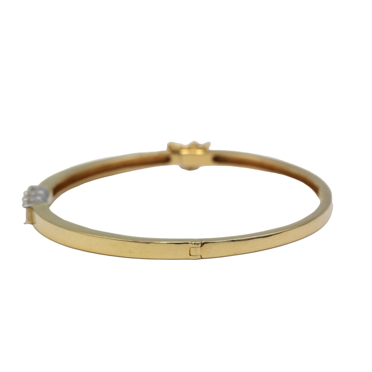 Bracelet Jonc en or jaune et diamants - Castafiore