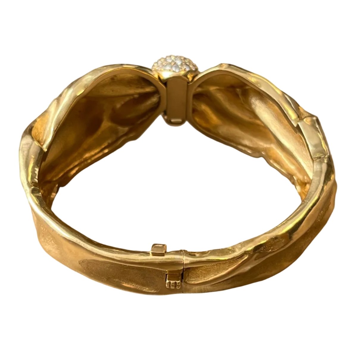 Bracelet Jonc en or jaune et diamants - Castafiore