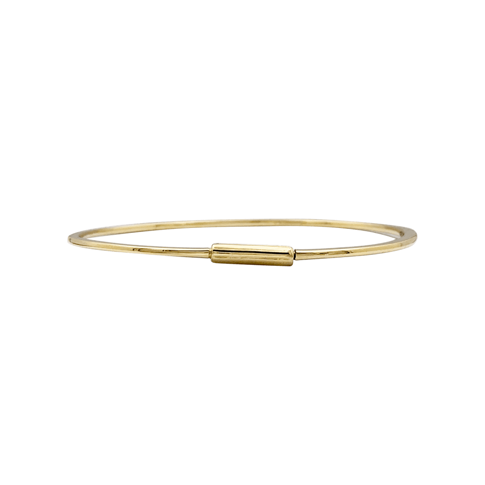 Bracelet Jonc en or jaune et diamants - Castafiore