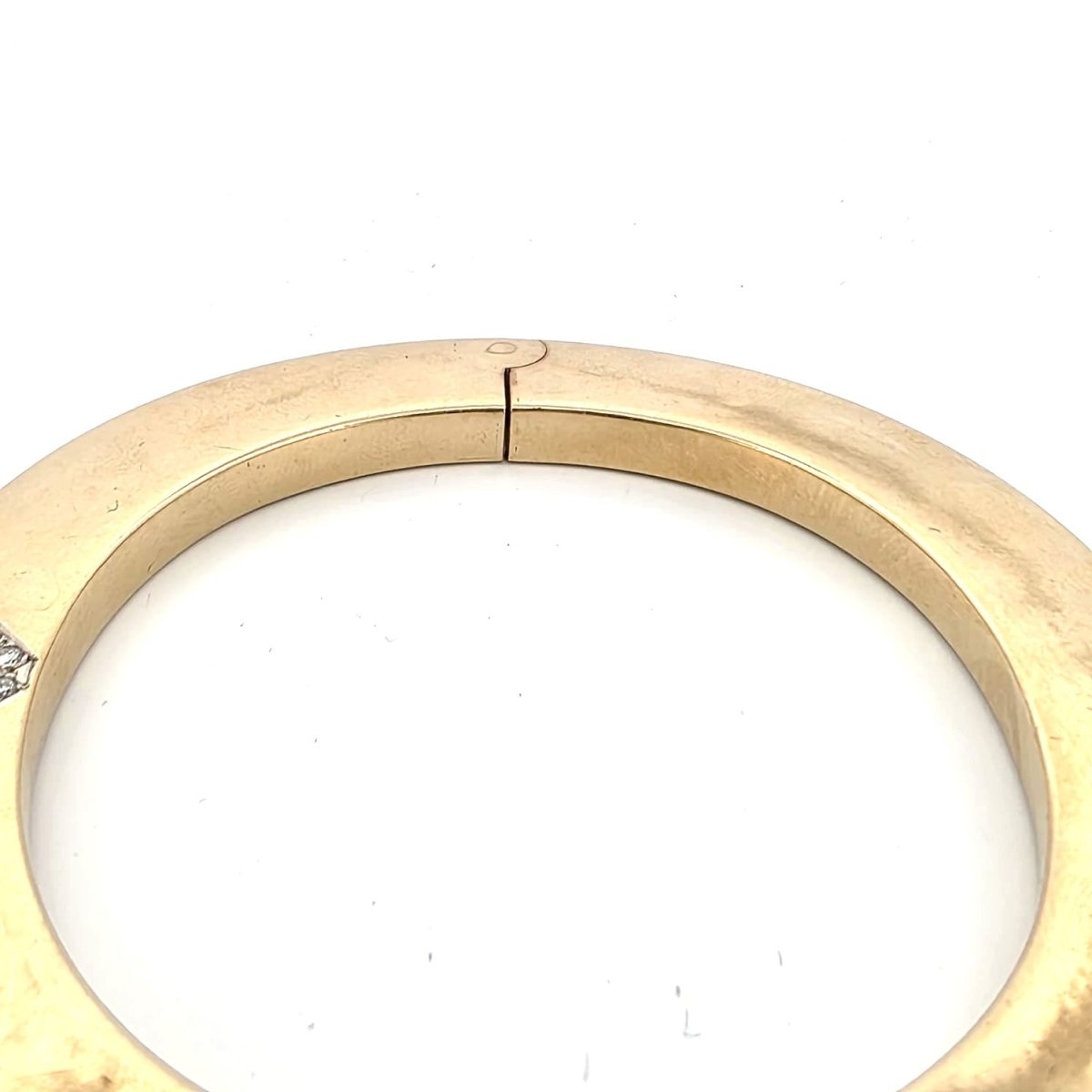 Bracelet Jonc en or jaune, lapis-lazuli et diamants - Castafiore