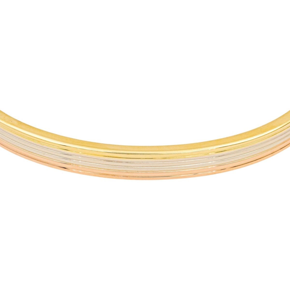 Bracelet Jonc en or jaune, or blanc et or rose - Castafiore