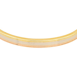 Bracelet Jonc en or jaune, or blanc et or rose - Castafiore
