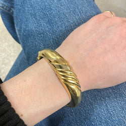 Bracelet Jonc en or jaune, or blanc et or rose - Castafiore