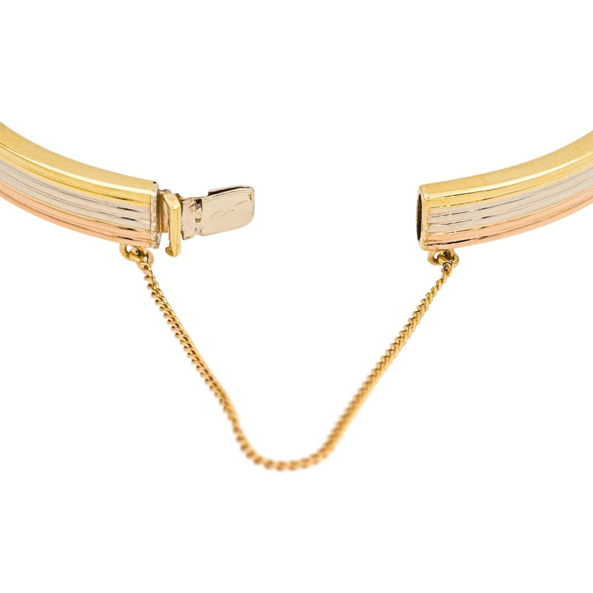 Bracelet Jonc en or jaune, or blanc et or rose - Castafiore