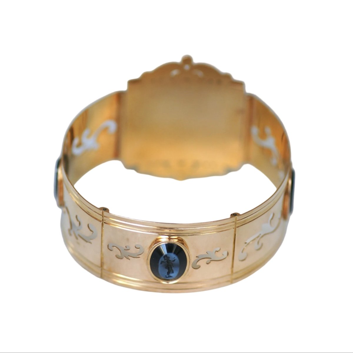 Bracelet Jonc en or rose et agate - Castafiore